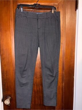 Old Navy Pixie Black with White Microdot Dress Pants